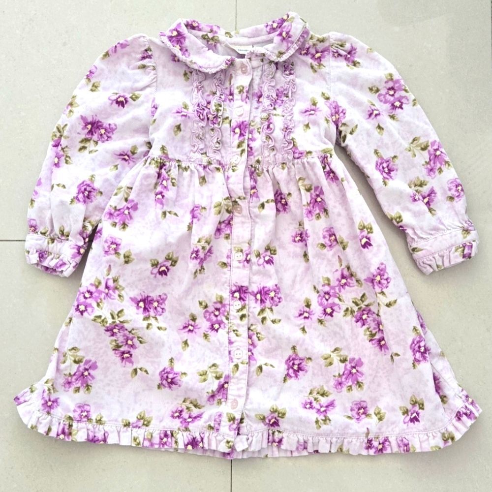 Laura Ashley Y2K Floral Dress, Age 18-24 Months.